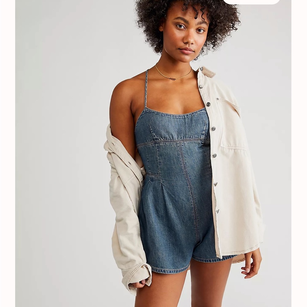 CRVY Aquarius One-Piece in Denim